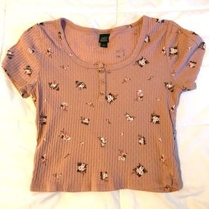 Wild Fable Small top, Rose floral C